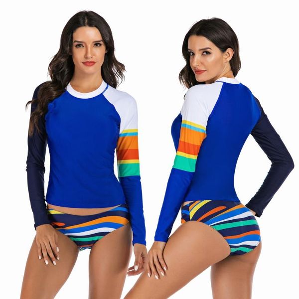 2 piece women rashguard sunshade uv protection swimwear patchwork long sleeve swimsuit beach surfing diving bathing suit
2 piece women rashguard sunshade uv protection swimwear patchwork long sleeve swimsuit beach surfing diving bathing suit