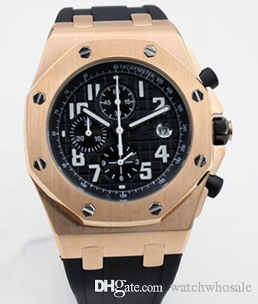 luxury offshore chronograph swatch 42mm automatic mechanical rose gold case with black dial rubber strap quartz mens wristwatch, Slivery;brown
luxury offshore chronograph swatch 42mm automatic mechanical rose gold case with black dial rubber strap quartz mens wristwatch, Slivery;brown
