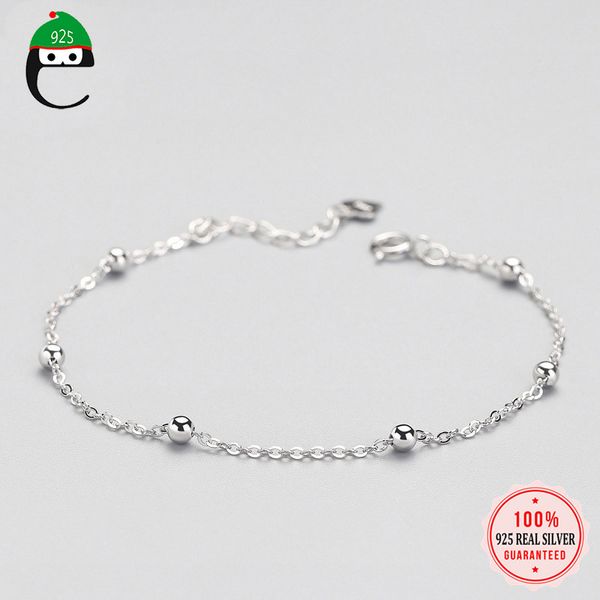 elfoplatasi genuine 925 sterling silver plane bead bracelet minimalist fine jewelry for women birthday party jewelry gift ds2223, Black
elfoplatasi genuine 925 sterling silver plane bead bracelet minimalist fine jewelry for women birthday party jewelry gift ds2223, Black