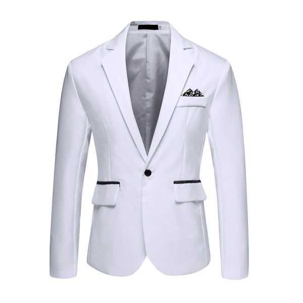 blazer masculino men's fashion formal business blazer men suit coat wedding dress mens solid color suit jackets clothing, White;black
blazer masculino men's fashion formal business blazer men suit coat wedding dress mens solid color suit jackets clothing, White;black