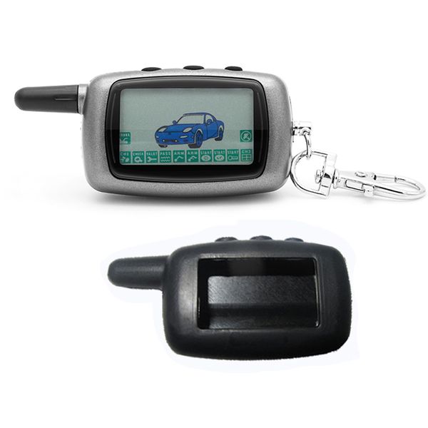 10pcs a9 2-way lcd remote control key fob chain + a9 silicone case for two way car alarm system twage starline keychain
10pcs a9 2-way lcd remote control key fob chain + a9 silicone case for two way car alarm system twage starline keychain