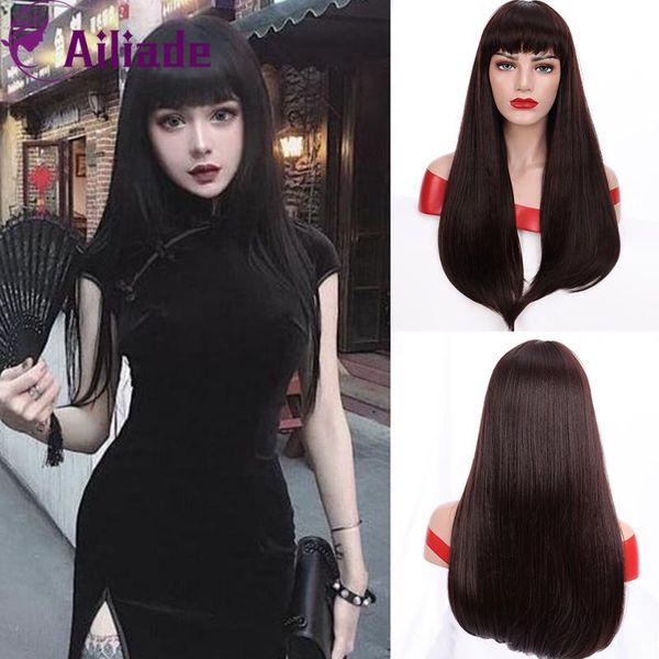 ailiade long straight with bangs synthetic wigs for black/white woman daily cosplay dark brown color heat resistant fake hair
ailiade long straight with bangs synthetic wigs for black/white woman daily cosplay dark brown color heat resistant fake hair