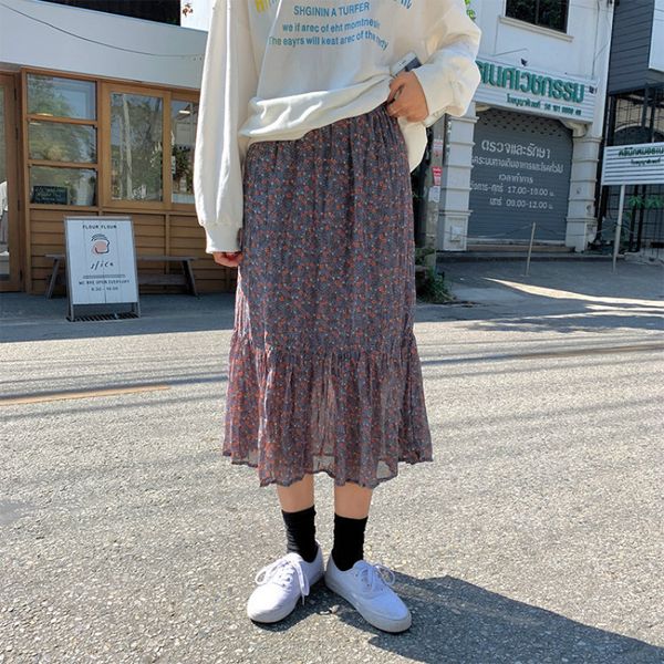 skirts 2021 summer vintage pink floral long womens spring fashion casual maxi chiffon skirt high waist for ladies women clothing, Black
skirts 2021 summer vintage pink floral long womens spring fashion casual maxi chiffon skirt high waist for ladies women clothing, Black