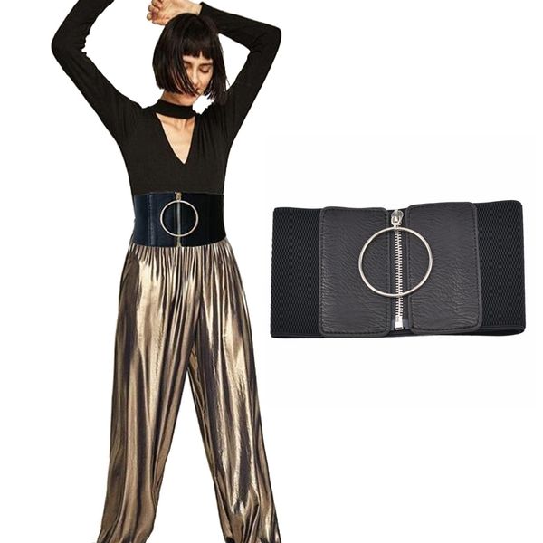 ultra wide women belt for dresses ladies big metal circle ring cummerbund waist strap black elastic female belt leather 343, Black;brown
ultra wide women belt for dresses ladies big metal circle ring cummerbund waist strap black elastic female belt leather 343, Black;brown