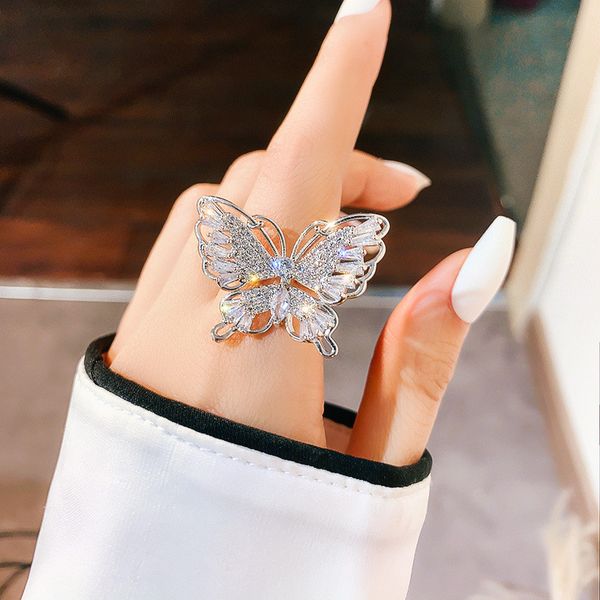 fyuan luxury zircon crystal rings for women open adjustable beautiful butterfly rings weddings party jewelry gifts, Golden;silver
fyuan luxury zircon crystal rings for women open adjustable beautiful butterfly rings weddings party jewelry gifts, Golden;silver