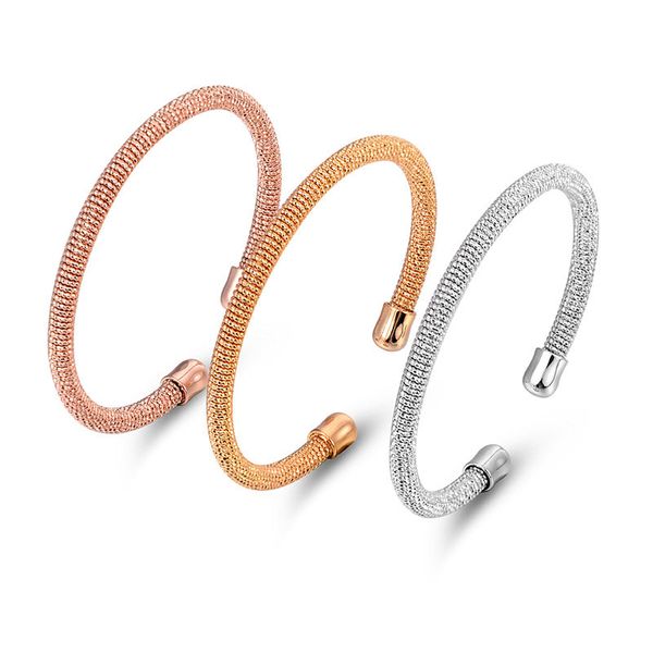 korean fashion open metal bangle bracelet rose-gold rope women jewelry female accessories, Black
korean fashion open metal bangle bracelet rose-gold rope women jewelry female accessories, Black