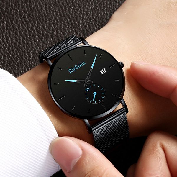 simple men's fashion watch quartz alloy mesh waterproof slim calendar large dial male personality business popular clock relogio, Slivery;brown
simple men's fashion watch quartz alloy mesh waterproof slim calendar large dial male personality business popular clock relogio, Slivery;brown