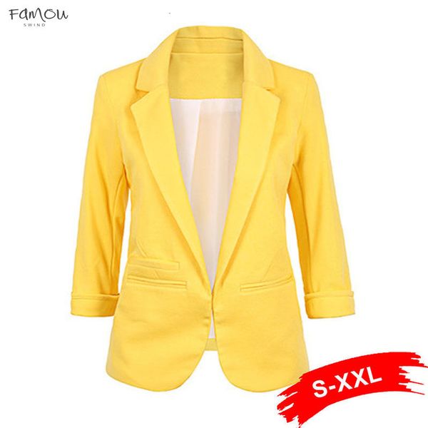 Plus Ladies Size Yellow Blazer Office Feminino Formal Jacket Womens White Blazer Female Blue Women Suit Ladies
Plus Ladies Size Yellow Blazer Office Feminino Formal Jacket Womens White Blazer Female Blue Women Suit Ladies