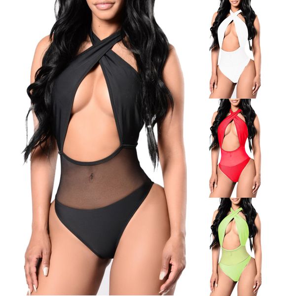 muqgew women' solid color mesh stitching backless chest cross-body swimsuit halter bikini set bathing suit bikini 2019 mujer, Blue;gray
muqgew women' solid color mesh stitching backless chest cross-body swimsuit halter bikini set bathing suit bikini 2019 mujer, Blue;gray