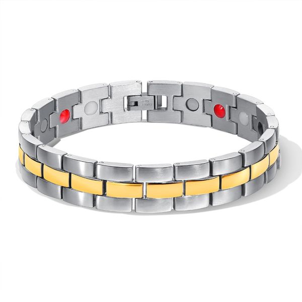 316l stainless steel healthy magnet bracelet men jewelry energy magnetic therapy father's day gift, Golden;silver
316l stainless steel healthy magnet bracelet men jewelry energy magnetic therapy father's day gift, Golden;silver