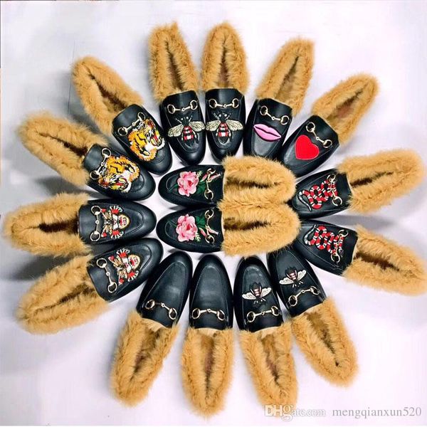 men shoes women rabbit hair warm shoes autumn and winter real leather luxury lazy shoes.designer metal buckle hair single shoes size 35-46, Black
men shoes women rabbit hair warm shoes autumn and winter real leather luxury lazy shoes.designer metal buckle hair single shoes size 35-46, Black