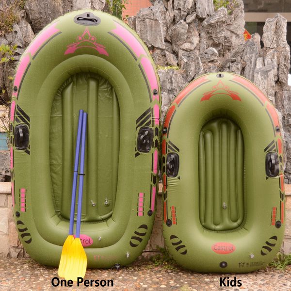 one person inflatable rowing boat bearing 65kg high strength pvc rubber fishing boat set with paddles pump patching kit 140x90cm
one person inflatable rowing boat bearing 65kg high strength pvc rubber fishing boat set with paddles pump patching kit 140x90cm