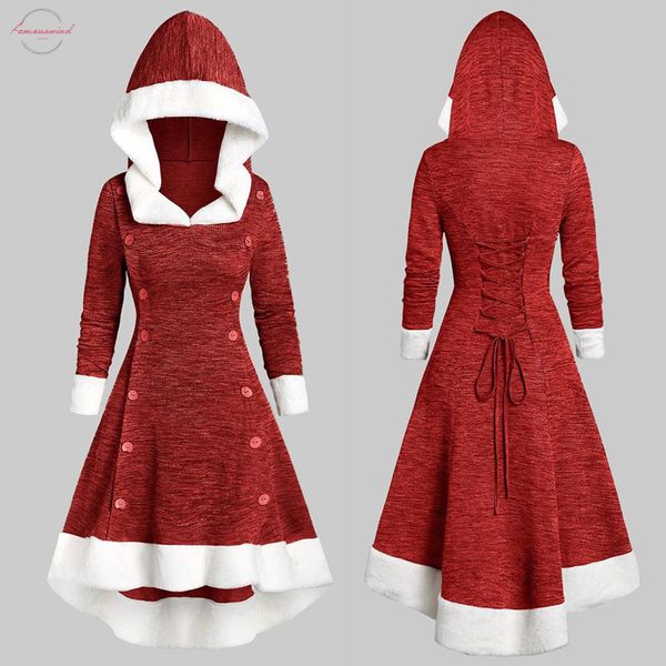 christmas dress women womens long sleeve vintage strappy insert mock button hooded high low midi dress winter dress autumn, Black;gray
christmas dress women womens long sleeve vintage strappy insert mock button hooded high low midi dress winter dress autumn, Black;gray