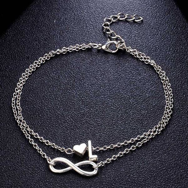 2019 New Fashion Women 26 Letters Ankle Bracelet Infinity Symbol Simple Metal Heart Anklet Barefoot Sandals Foot Chain Jewelry
2019 New Fashion Women 26 Letters Ankle Bracelet Infinity Symbol Simple Metal Heart Anklet Barefoot Sandals Foot Chain Jewelry