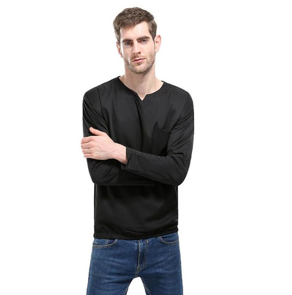 men's autumn slim long sleeved solid shirt pullover blouse in stock goods available fast shipment dropshiping, White;black
men's autumn slim long sleeved solid shirt pullover blouse in stock goods available fast shipment dropshiping, White;black