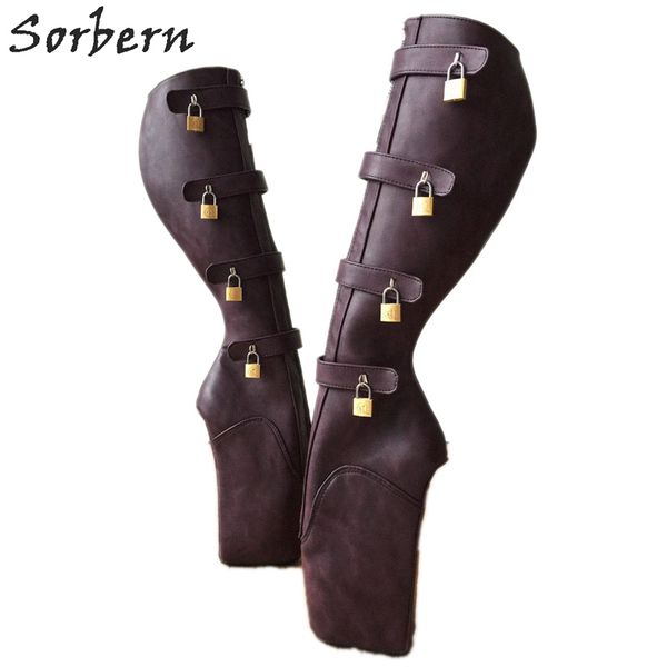 purple maknee high boots for women 18cm 10 keys lockable beginner ballet wedge boot heelless fetish purple rub-off, Black
purple maknee high boots for women 18cm 10 keys lockable beginner ballet wedge boot heelless fetish purple rub-off, Black