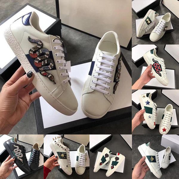 luxury snake designer men women casual shoes vintage white triple black low flat leather sneakers ace bee spike walking sports trainers
luxury snake designer men women casual shoes vintage white triple black low flat leather sneakers ace bee spike walking sports trainers