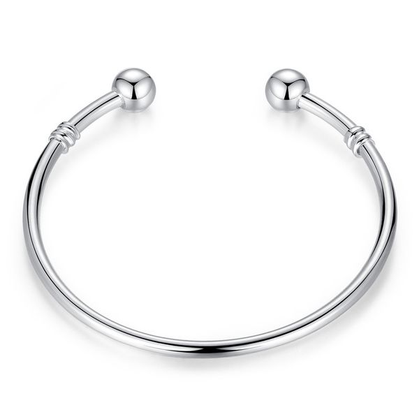 wostu silver european charm bead bangle & bracelet fashion jewelry for women men gift, Black 
wostu silver european charm bead bangle & bracelet fashion jewelry for women men gift, Black