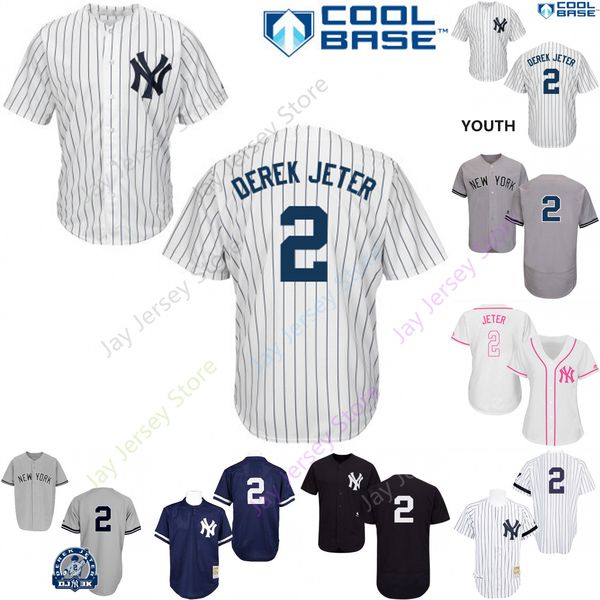 2019 New York 2 Derek Jeter Jersey Yankees Jerseys Cool Base Flexbase Home Away White Black Red Grey Pullover Button Men Women Youth
2019 New York 2 Derek Jeter Jersey Yankees Jerseys Cool Base Flexbase Home Away White Black Red Grey Pullover Button Men Women Youth