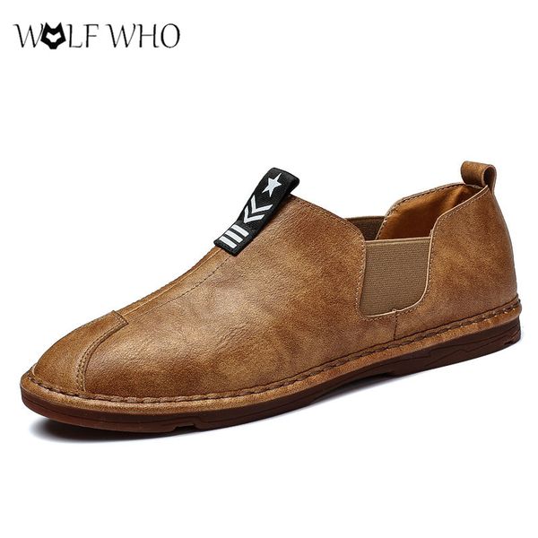 sneakers men loafers shoes pu leather slip on sneakers comfortable driving shoes male lazy loafers calzado hombre, Black