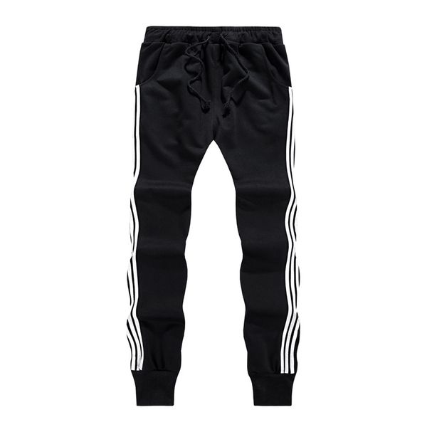 2018 новая мода tracksuit днища мужские повседневные брюки хлопок sweatpants мужские joggers полосатый тренировочные штаны спортивные клубы, Black
2018 новая мода tracksuit днища мужские повседневные брюки хлопок sweatpants мужские joggers полосатый тренировочные штаны спортивные клубы, Black