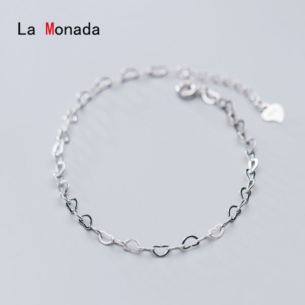 la monada silver 925 bracelets for women heart chain 925 sterling silver bracelet minimalist fashion jewelry womens, Black
la monada silver 925 bracelets for women heart chain 925 sterling silver bracelet minimalist fashion jewelry womens, Black