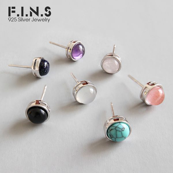 f.i.n.s classic round small studs crystal blue sand stone moonstone malachite earrings 925 sterling silver woman charm jewelry
f.i.n.s classic round small studs crystal blue sand stone moonstone malachite earrings 925 sterling silver woman charm jewelry