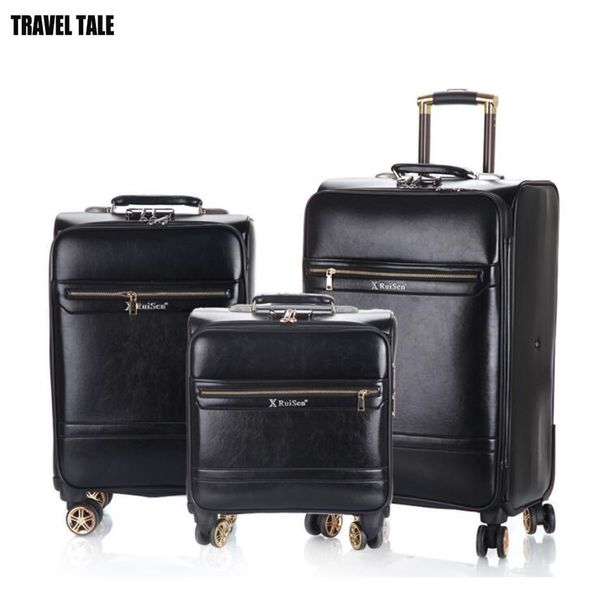 travel tale retro leather spinner travel suitcase koffers trolleys set rolling luggage set for trip
travel tale retro leather spinner travel suitcase koffers trolleys set rolling luggage set for trip