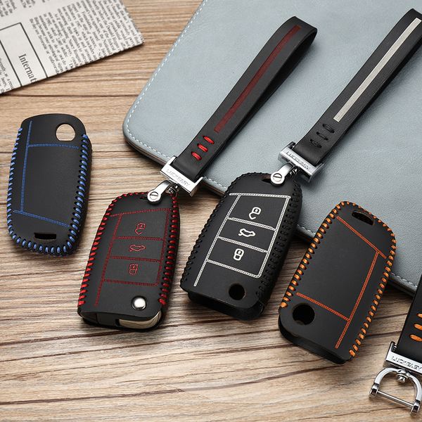 for volkswagen vw passat 3 button 2018 car-styling brand new leather remote key case cover holder
for volkswagen vw passat 3 button 2018 car-styling brand new leather remote key case cover holder