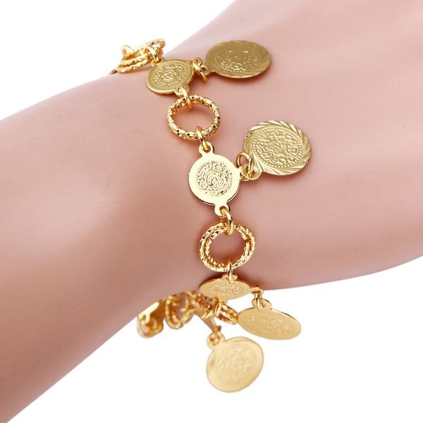 24k gold color money coin bracelet islamic muslim arab coins bracelet women men middle eastern jewelry, White
24k gold color money coin bracelet islamic muslim arab coins bracelet women men middle eastern jewelry, White