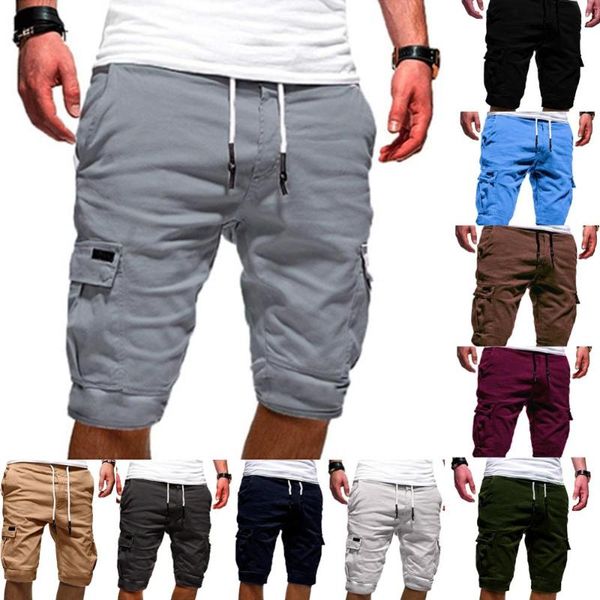 new mens shorts fitness casual drawstring short pants shorts men's multi-pocket sports for jogging camping, Black;blue
new mens shorts fitness casual drawstring short pants shorts men's multi-pocket sports for jogging camping, Black;blue