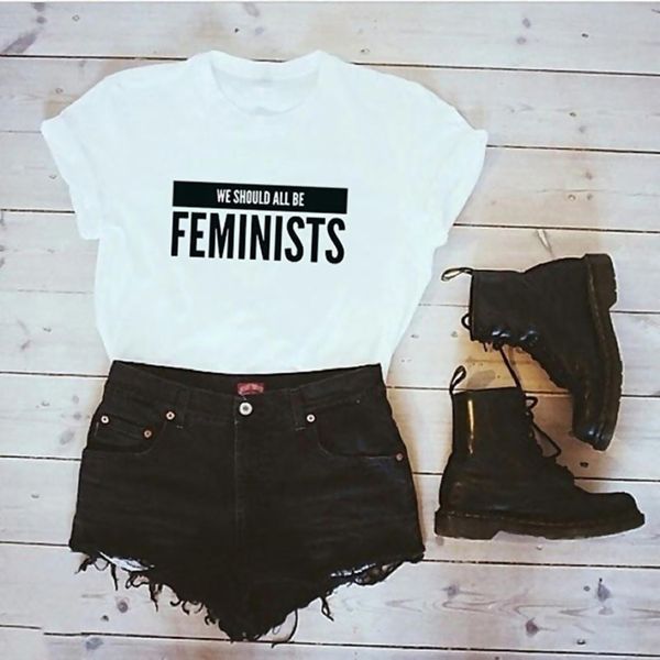 women designer shirts womens designer clothing hipster vrouwen t shirt mouw feminists brief print t shirt casual camisetas mujer, White
women designer shirts womens designer clothing hipster vrouwen t shirt mouw feminists brief print t shirt casual camisetas mujer, White