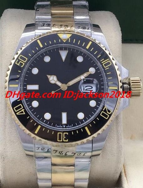 luxury watch mens crown 116613 2tone 18k yellow gold/steel 43mm black ceramic watch *mint* automatic fashion men's watches, Slivery;brown
luxury watch mens crown 116613 2tone 18k yellow gold/steel 43mm black ceramic watch *mint* automatic fashion men's watches, Slivery;brown