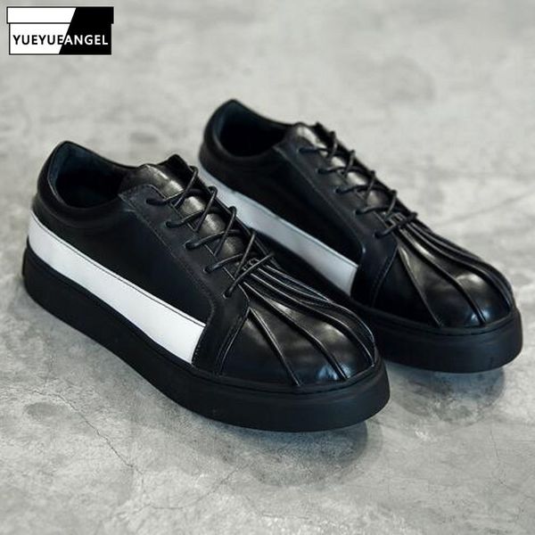fashion shell toe mixed colors mens casual leather shoes british genuine leather lace up thick bottom low help sneakers shoes, Black
fashion shell toe mixed colors mens casual leather shoes british genuine leather lace up thick bottom low help sneakers shoes, Black