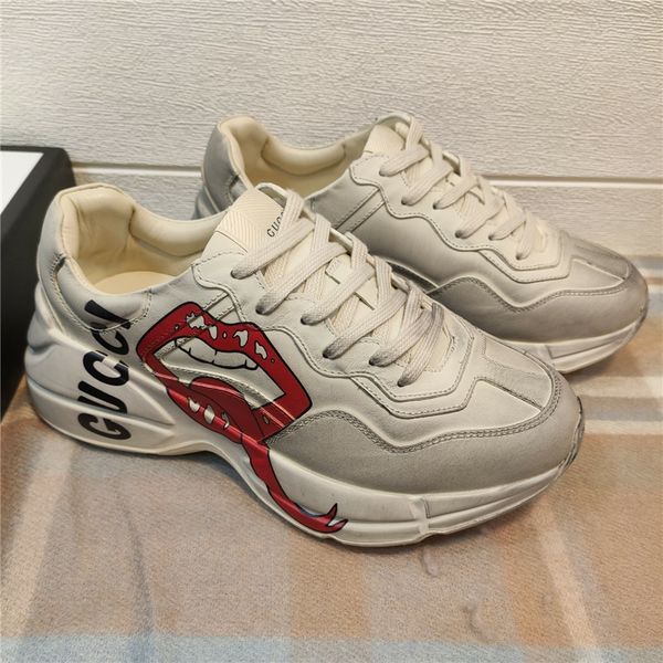 women's men's rhyton sneaker with mouth women men print rhyton leather sneaker designer shoes platform men's sneakers, Black
women's men's rhyton sneaker with mouth women men print rhyton leather sneaker designer shoes platform men's sneakers, Black