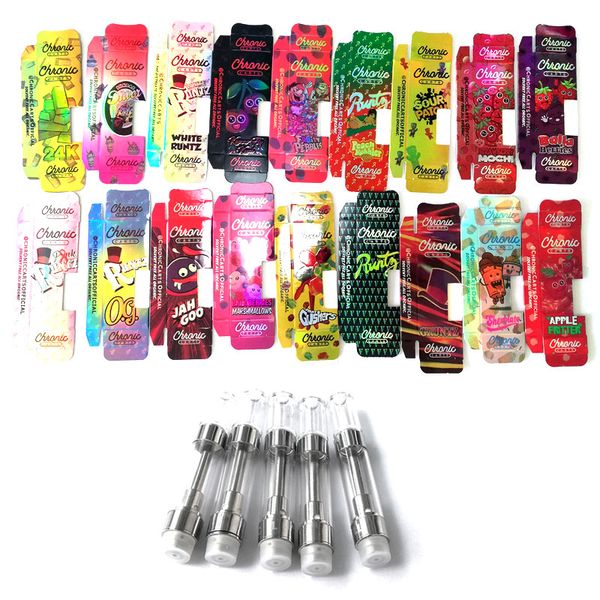 19 Flavors Chronic Carts with Holographic Box Package 0.8 1.0ml Ceramic Coil Tank G5 vape cartridges for Thick Oil dhl
19 Flavors Chronic Carts with Holographic Box Package 0.8 1.0ml Ceramic Coil Tank G5 vape cartridges for Thick Oil dhl