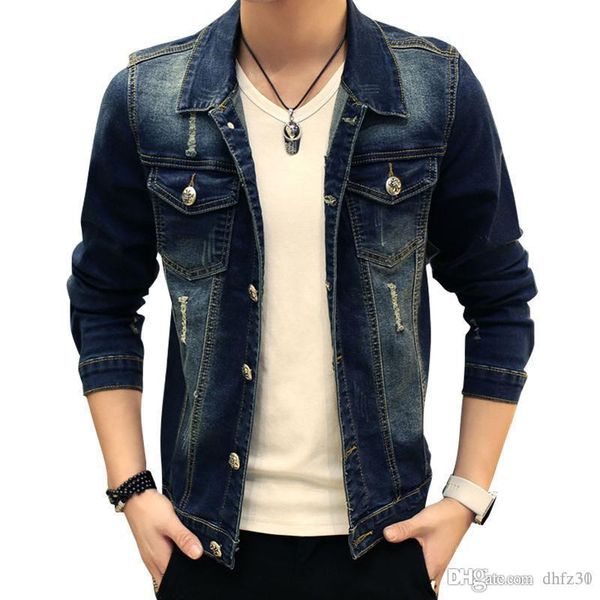 mens designer coat loose season denim clothes fashion brand tooling jacket clothing, Black;brown
mens designer coat loose season denim clothes fashion brand tooling jacket clothing, Black;brown