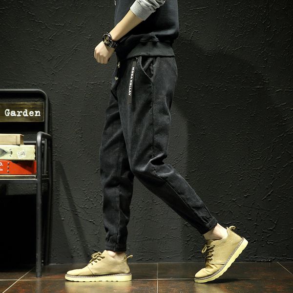 men's pants korean version trend men's casual pants loose hundred boys bunch foot harlan mp174, Black
men's pants korean version trend men's casual pants loose hundred boys bunch foot harlan mp174, Black