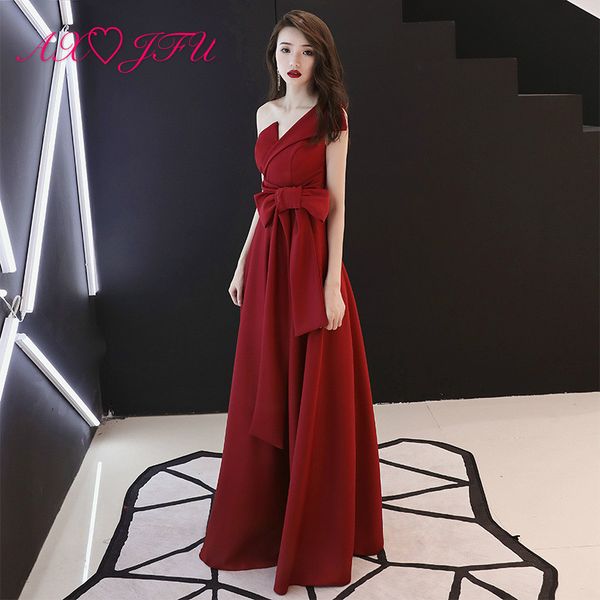 axjfu luxury princess wine red satin bride big bow a line evening dress vintage v neck red satin trumpet zipper evening dress, White;black
axjfu luxury princess wine red satin bride big bow a line evening dress vintage v neck red satin trumpet zipper evening dress, White;black