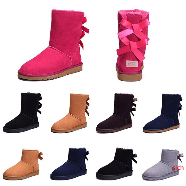 women winter snow boots fashion australia classic half short bow boots ankle knee bowknot girl lady pink red grey boot 36-41
women winter snow boots fashion australia classic half short bow boots ankle knee bowknot girl lady pink red grey boot 36-41