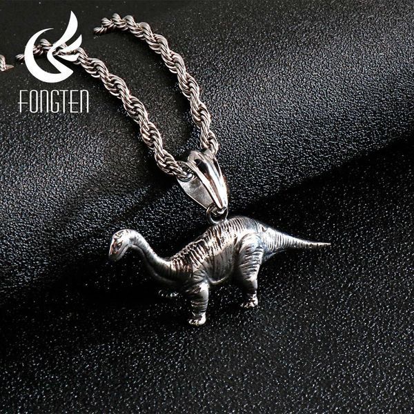 fongten vintage dinosaur mens pendant stainless steel silver chain necklace for men jewelry
fongten vintage dinosaur mens pendant stainless steel silver chain necklace for men jewelry