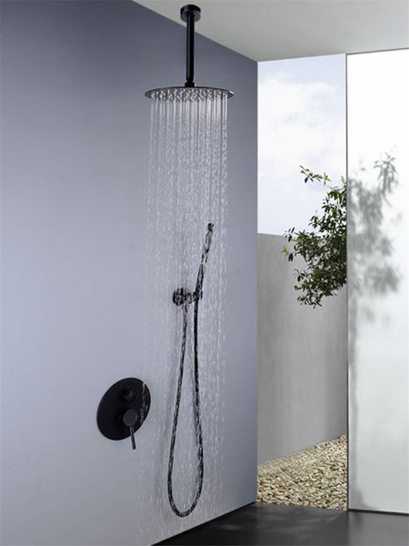 Brass Bathroom Shower Set In-Wall RainShower Faucet Wall or Ceiling Wall Mounted Shower Mixer 8" Shower Head with handheld
Brass Bathroom Shower Set In-Wall RainShower Faucet Wall or Ceiling Wall Mounted Shower Mixer 8" Shower Head with handheld