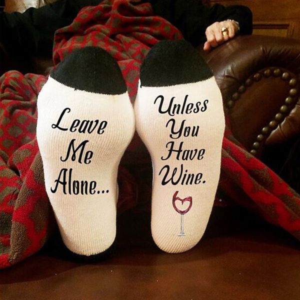 women men wine socks if you can read this bring me a glass of wine cotton letter print causal patchwork socks seller, Black;white
women men wine socks if you can read this bring me a glass of wine cotton letter print causal patchwork socks seller, Black;white