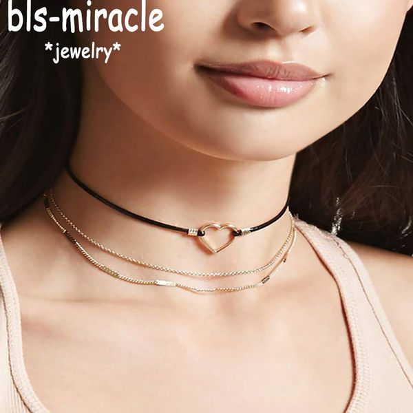 boho heart alloy necklaces for woman vintage gold color multiple layers choker necklace jewelry drop shipping, Silver
boho heart alloy necklaces for woman vintage gold color multiple layers choker necklace jewelry drop shipping, Silver