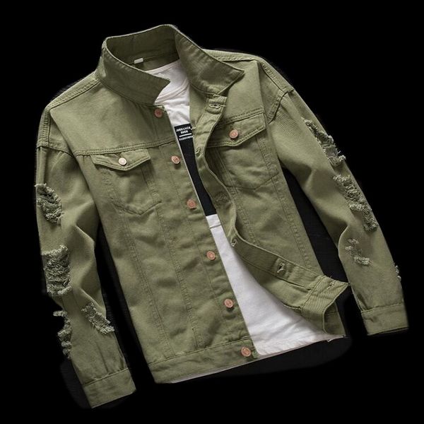 casual slim denim jacket for men hip hop denim jacket men windbreaker streetwear ripped jeans bomber, Black;brown
casual slim denim jacket for men hip hop denim jacket men windbreaker streetwear ripped jeans bomber, Black;brown