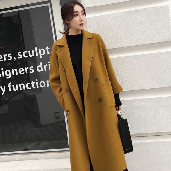 double face кашемира peacoats элегантный x-долго женщины шерсть пальто осень зима 2019, Black
double face кашемира peacoats элегантный x-долго женщины шерсть пальто осень зима 2019, Black