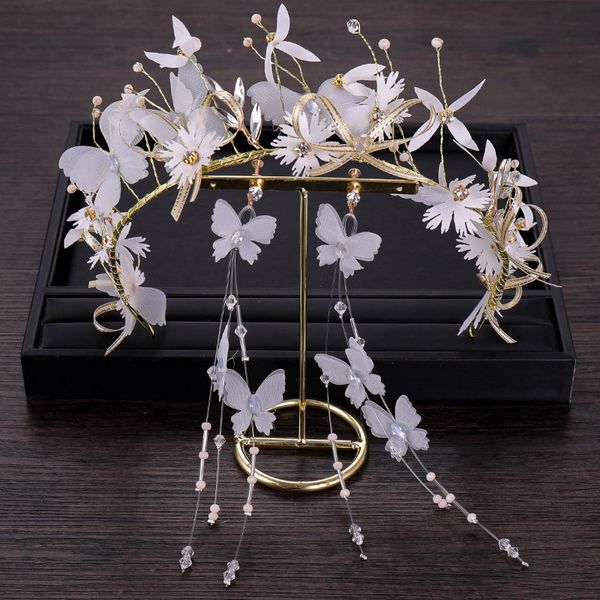korean wedding hair accessories for bridal beautiful earrings set headdress accessories resin hairhead for women and girls, Golden;white
korean wedding hair accessories for bridal beautiful earrings set headdress accessories resin hairhead for women and girls, Golden;white