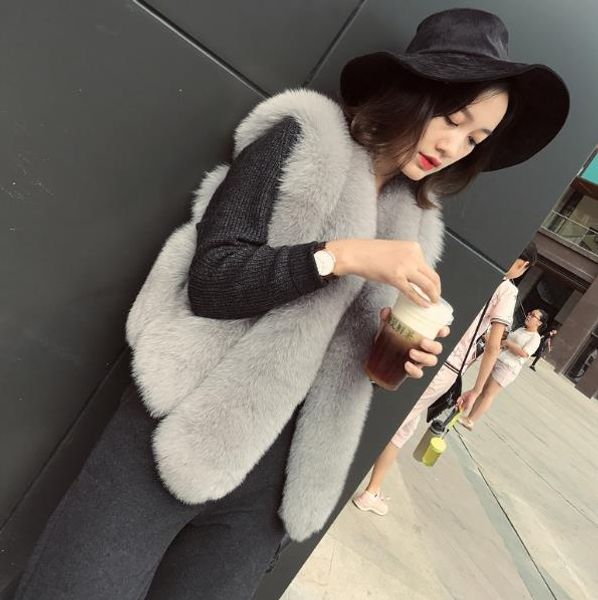 vetement 2019 winter women's faux fur coat artificial fur vest furry vests femme jackets plus size 5xl furry fake gilet z5, Black
vetement 2019 winter women's faux fur coat artificial fur vest furry vests femme jackets plus size 5xl furry fake gilet z5, Black
