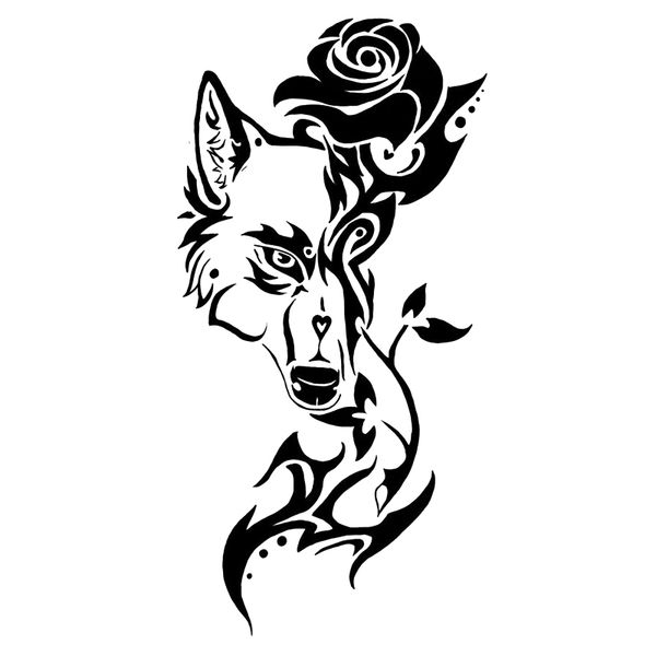 16*8cm tribal wolf face rose vinyl sticker funny car window bumper novelty jdm drift vinyl decal sticker
16*8cm tribal wolf face rose vinyl sticker funny car window bumper novelty jdm drift vinyl decal sticker