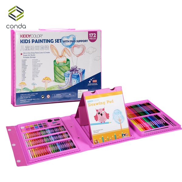 conda 132pcs/set deluxe wood art set for kids in wooden case children students art supplies oil painting stick paint brush
conda 132pcs/set deluxe wood art set for kids in wooden case children students art supplies oil painting stick paint brush